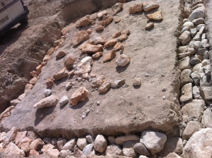 Cimientos con piedra seca. 